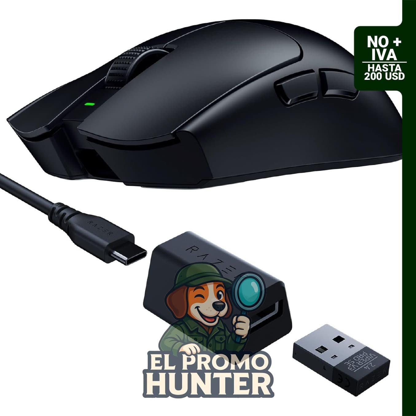 Razer Viper V3 Pro SE, ratón inalámbrico para juegos con batería de 95 horas.