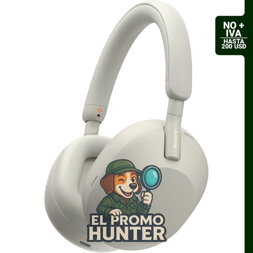 Sony WH-1000XM5 Auriculares inalámbricos con cancelación de ruido, duración de batería de 30 horas y conectividad multipunto.