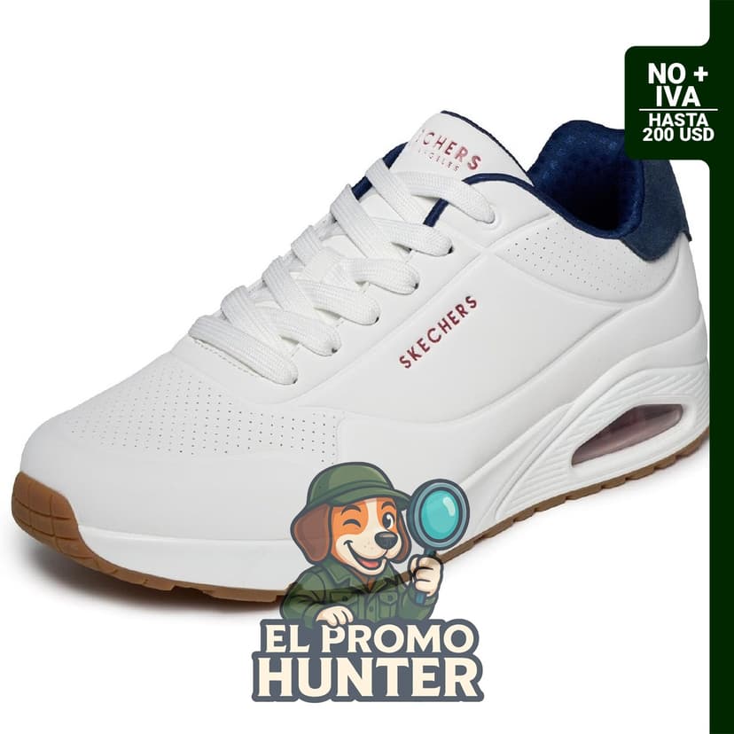 Skechers Uno Suited On Air Tenis Hombre con Airbag y Memory Foam