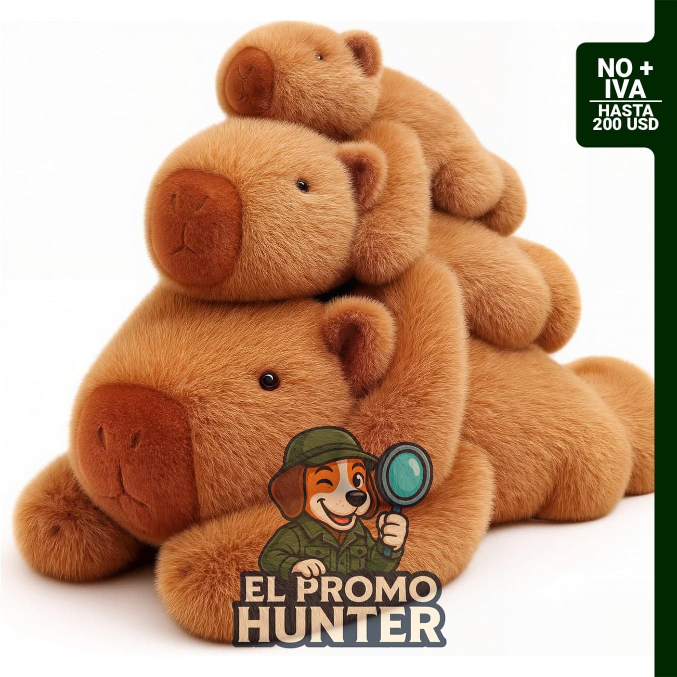 Juguete de peluche Capybara de 30,5 cm y 299 g, almohada suave para niños.