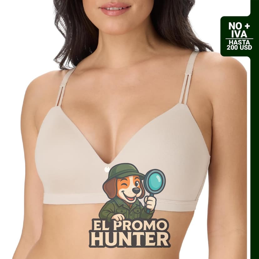 Maidenform Everyday Luxe, brasier inalámbrico sin aros para mujer, con tirantes convertibles.