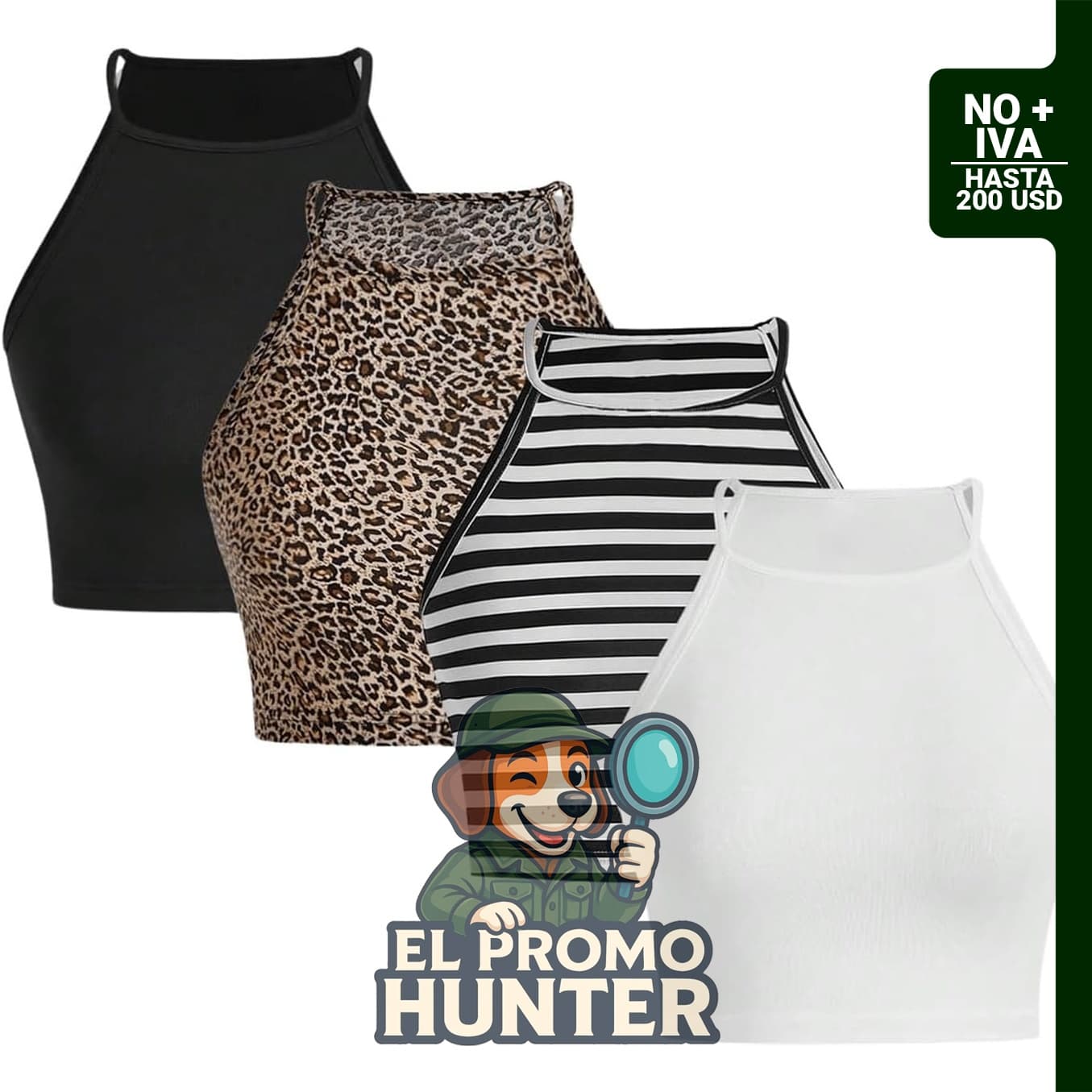 OYOANGLE Paquete de 4 camisetas sin mangas para mujer, cuello redondo, Y2K.