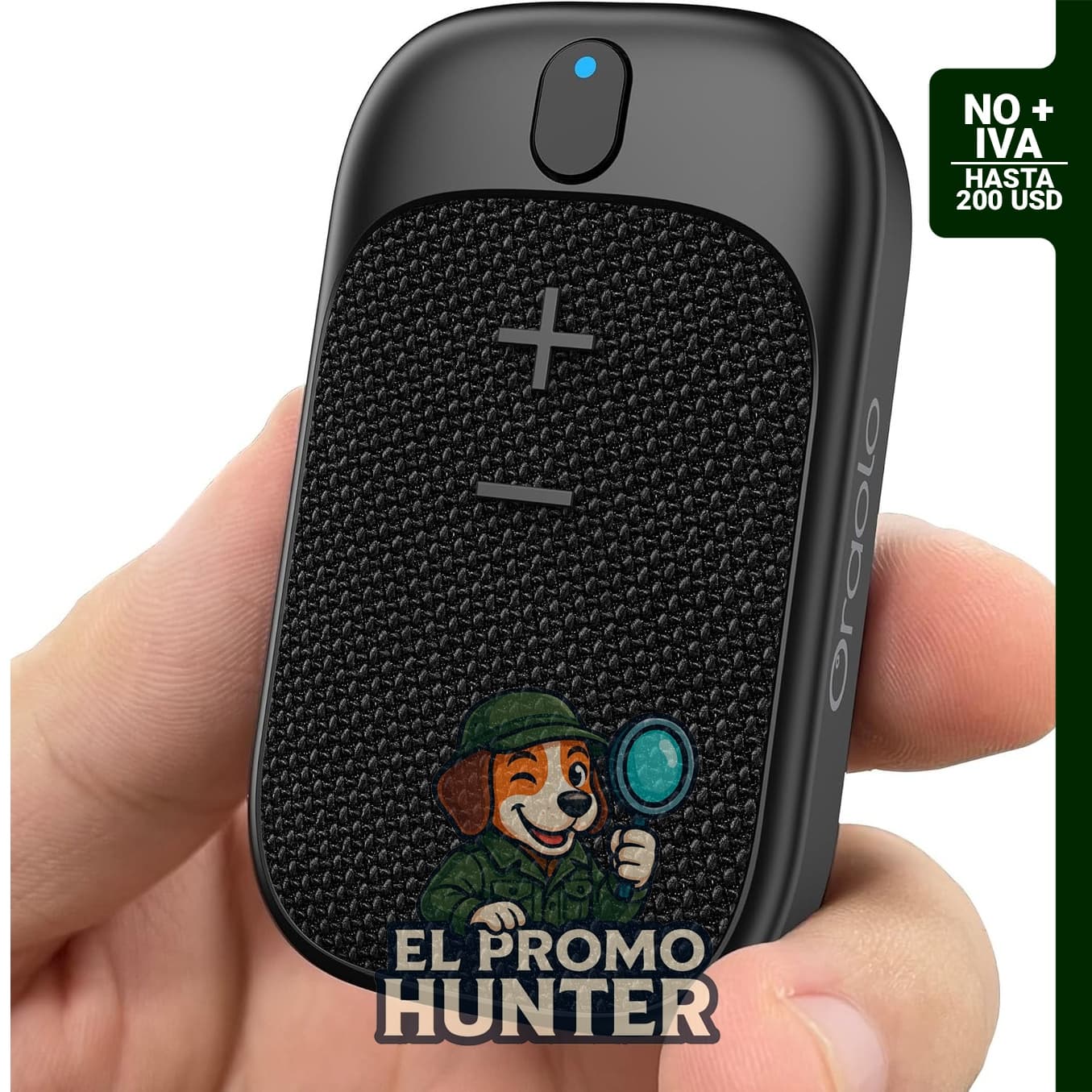 Oraolo S11 Altavoz Bluetooth portátil IPX7 con clip, 18 h de duración de batería.