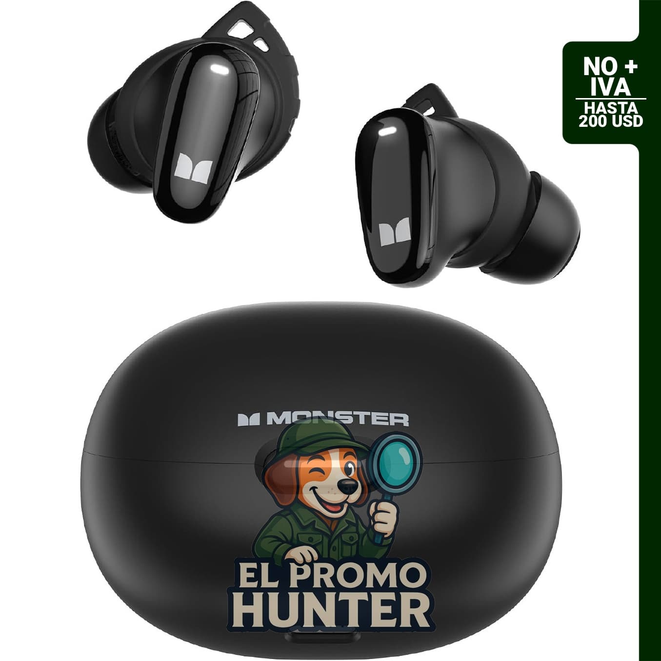 Monster N-Lite 206 Auriculares inalámbricos Bluetooth 5.4 in-Ear con graves profundos.