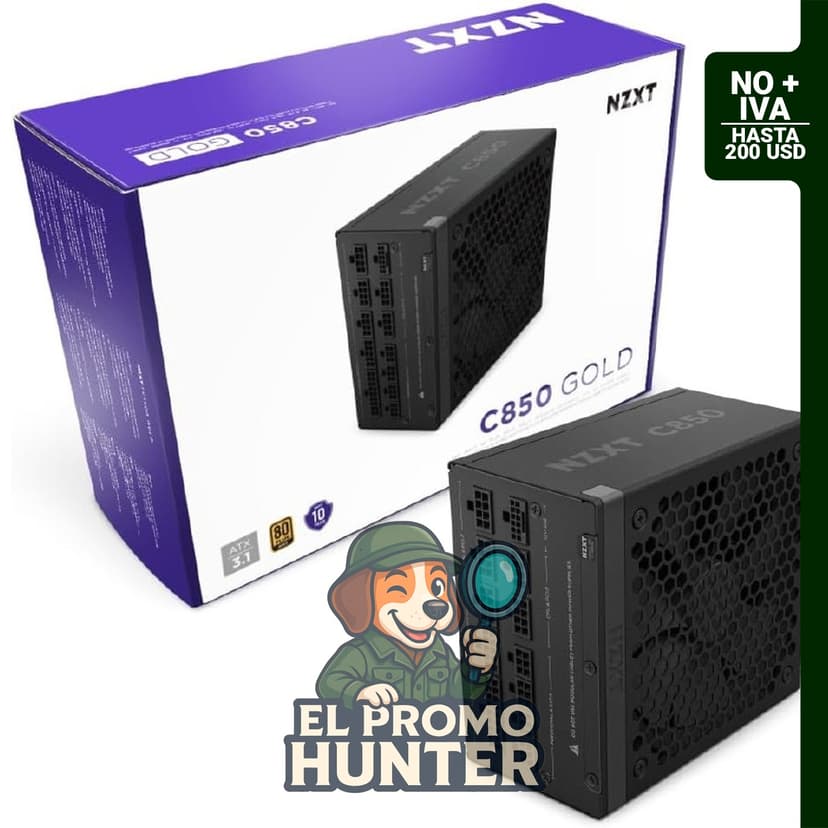 NZXT Fuente de alimentación modular C850 Gold ATX 3.1 de 850W
