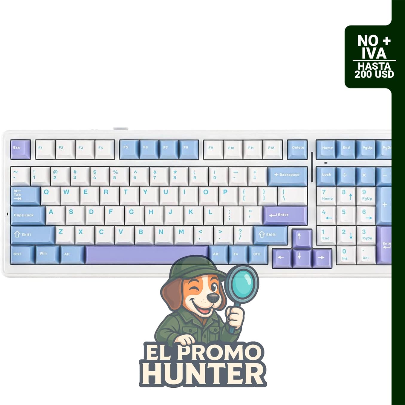 EPOMAKER x Aula F99 Teclado mecánico inalámbrico con junta intercambiable, batería de 8000 mAh.
