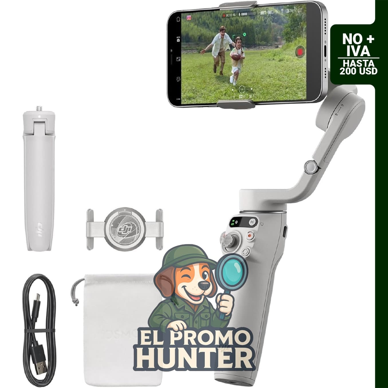 DJI Osmo Mobile 6 - Estabilizador de teléfono de 3 ejes, portátil y plegable, compatible con Android/iPhone.