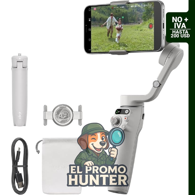 DJI Osmo Mobile 6 - Estabilizador de teléfono de 3 ejes, portátil y plegable, compatible con Android/iPhone.