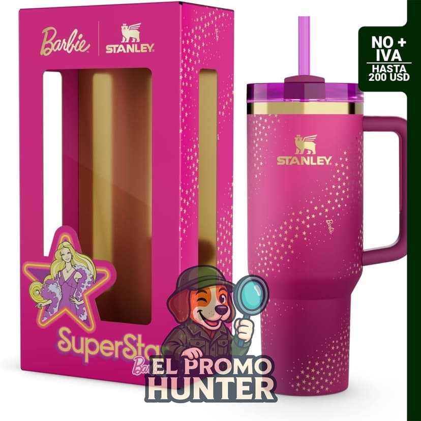 STANLEY x Barbie™ '70s Superstar Quencher 40 Oz, recipiente de almacenamiento de 1.18 L.
