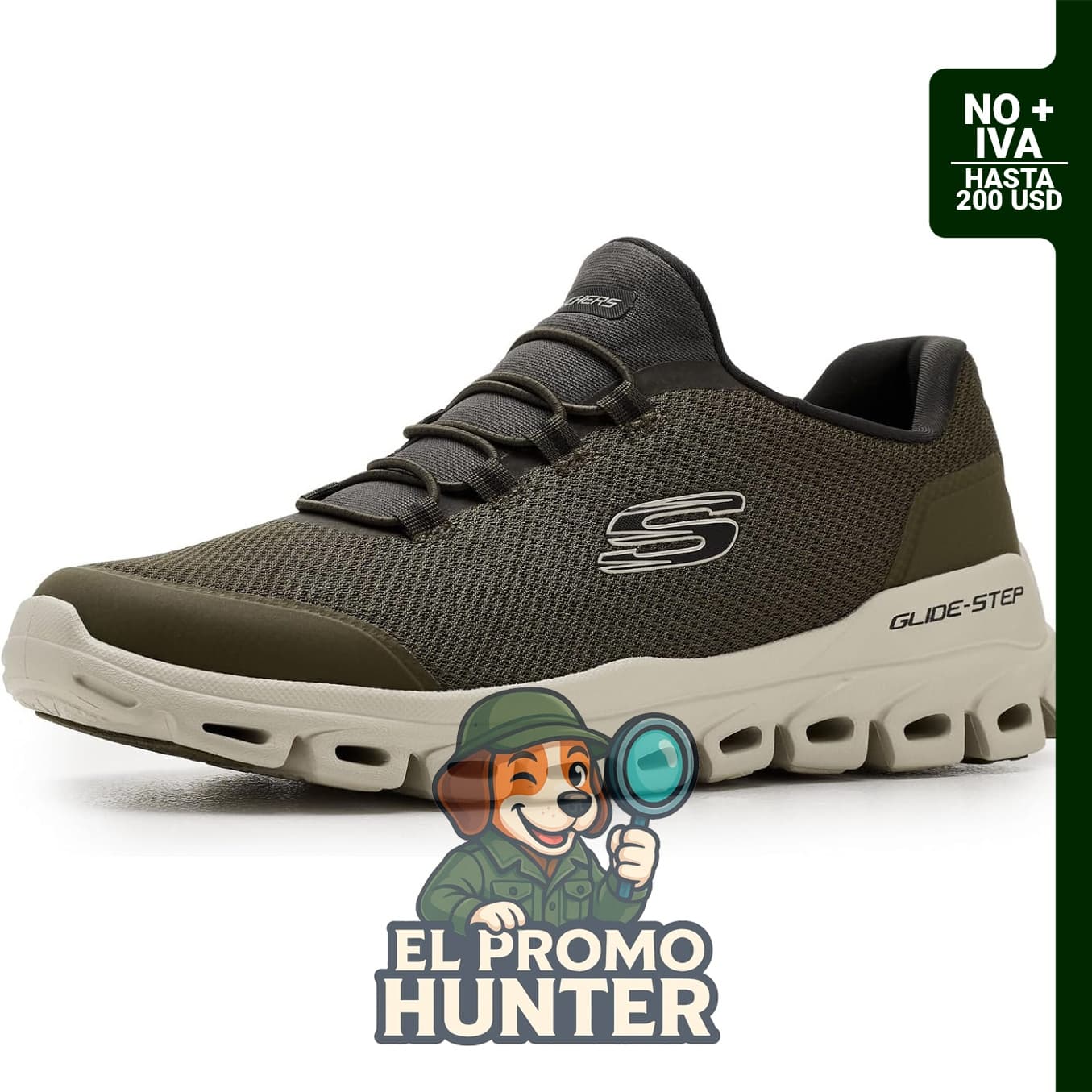 Skechers Glide-Step Noltek para hombre, zapato deportivo con suela de tecnología Glide-Step.