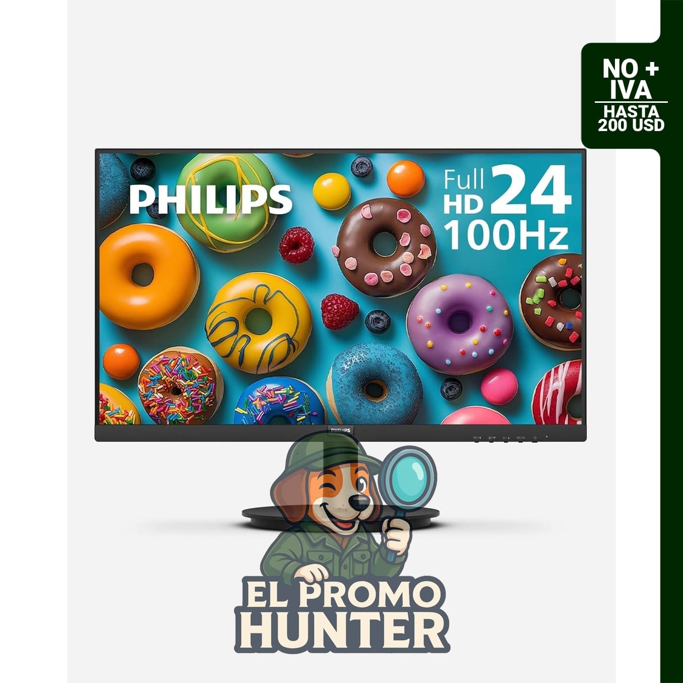 Monitor Philips FHD de 24" (61 cm) 100Hz VA VESA