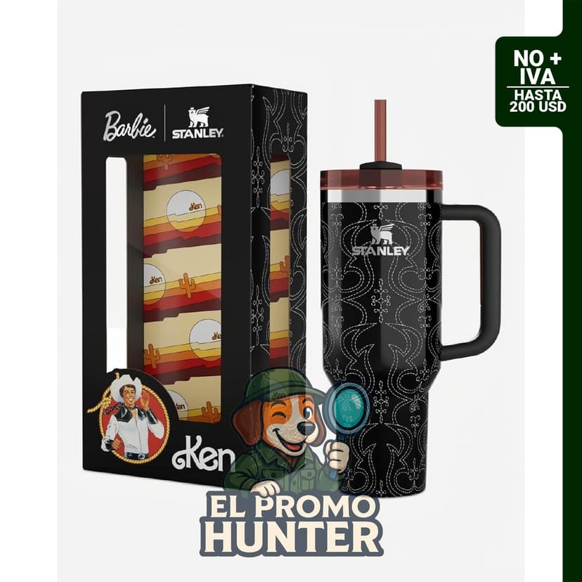 STANLEY x Barbie™ '80s Western Ken vaso térmico de 1.18 L.