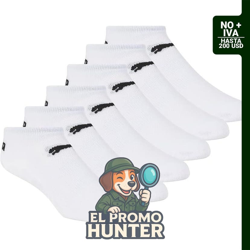 Paquete de 6 calcetines de corredor PUMA para mujer.