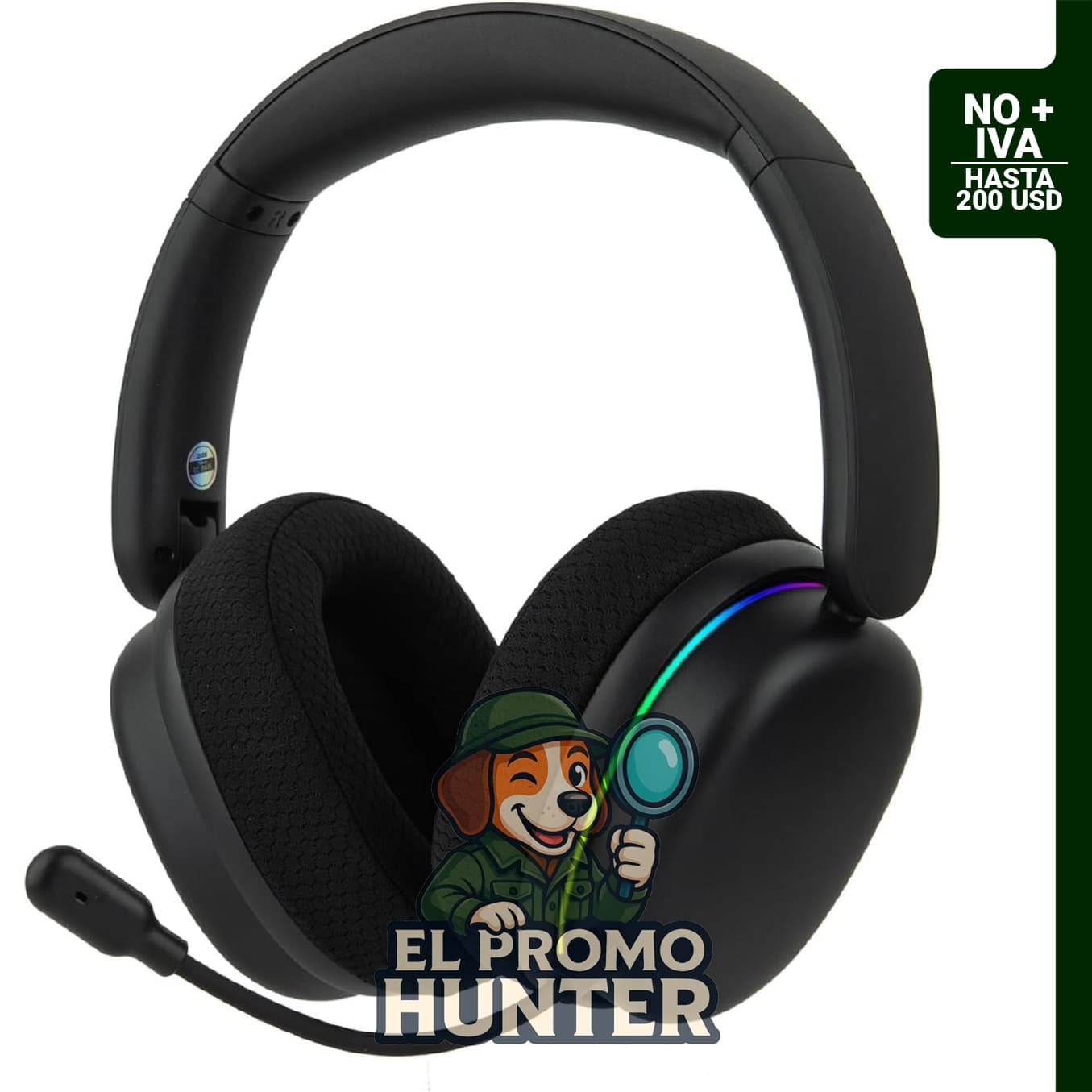 EPOMAKER X Aula G7 Pro Auriculares inalámbricos para juegos con sonido envolvente 7.1 y micrófono de cancelación de ruido.