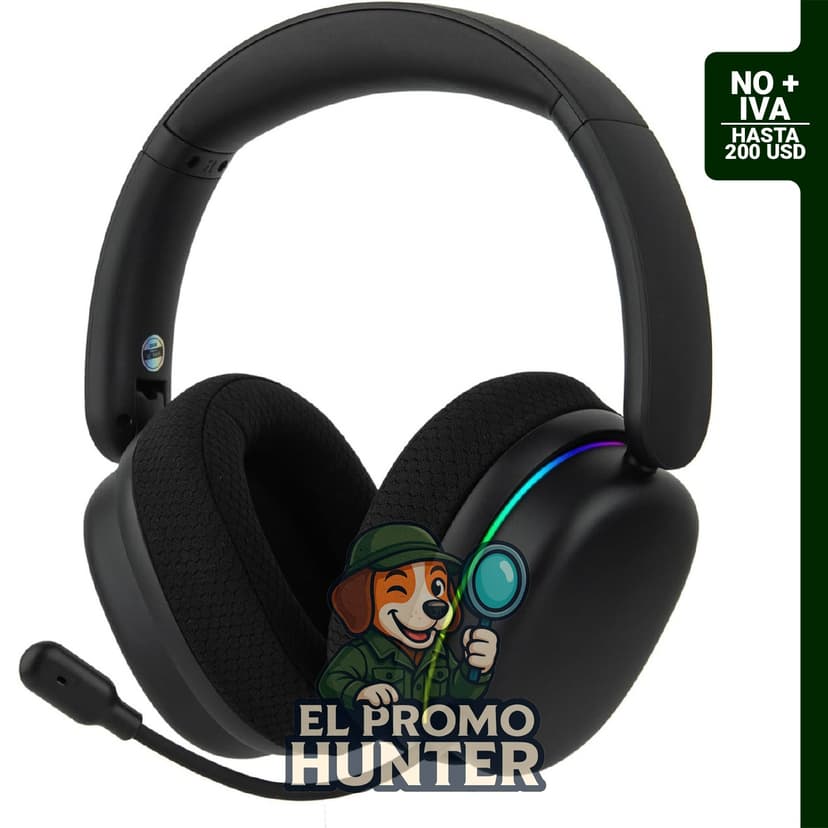 EPOMAKER X Aula G7 Pro Auriculares inalámbricos para juegos con sonido envolvente 7.1 y micrófono de cancelación de ruido.