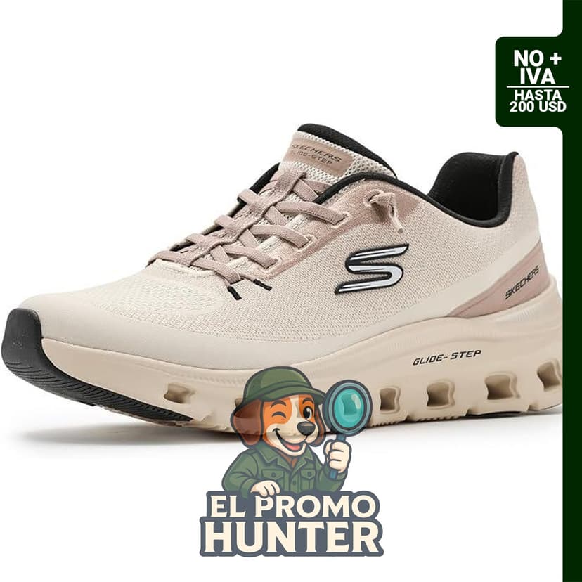 Skechers Glide-Step Pro Soft Mirage para mujer, malla 3D y superposición sintética, entresuela geométrica Glide-Step.