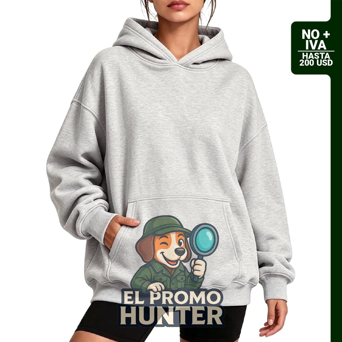 Sudadera con capucha de forro polar para mujer, manga larga con bolsillo.