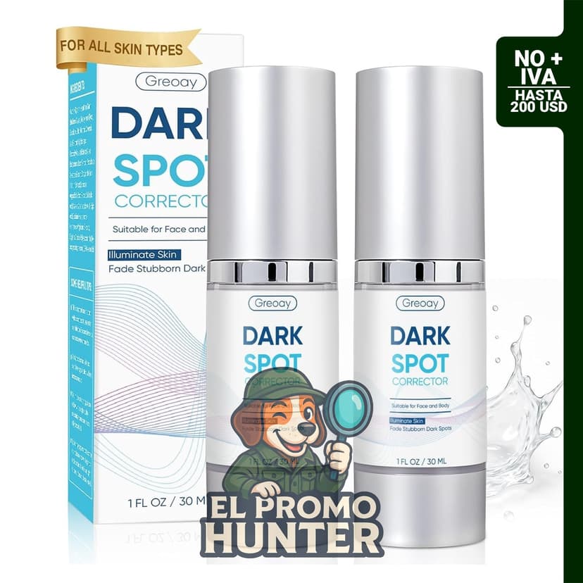 Suero para manchas oscuras en rostro y cuerpo, tratamiento de hiperpigmentación.