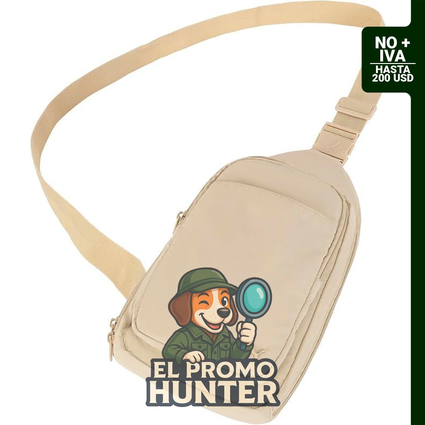 Mochila PUMA Doer Sling para mujer con correa ajustable, bolsillo para botella y bolsillos con cremallera.