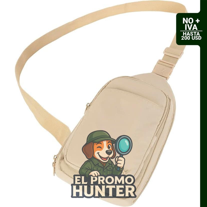 Mochila PUMA Doer Sling para mujer con correa ajustable, bolsillo para botella y bolsillos con cremallera.