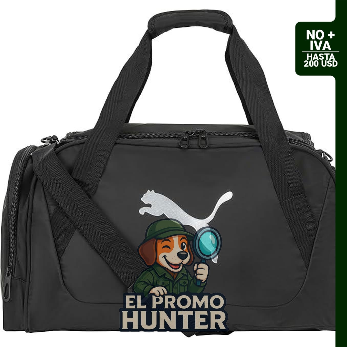 PUMA Flora Duffel en tela Memory con correa ajustable y base acolchada.