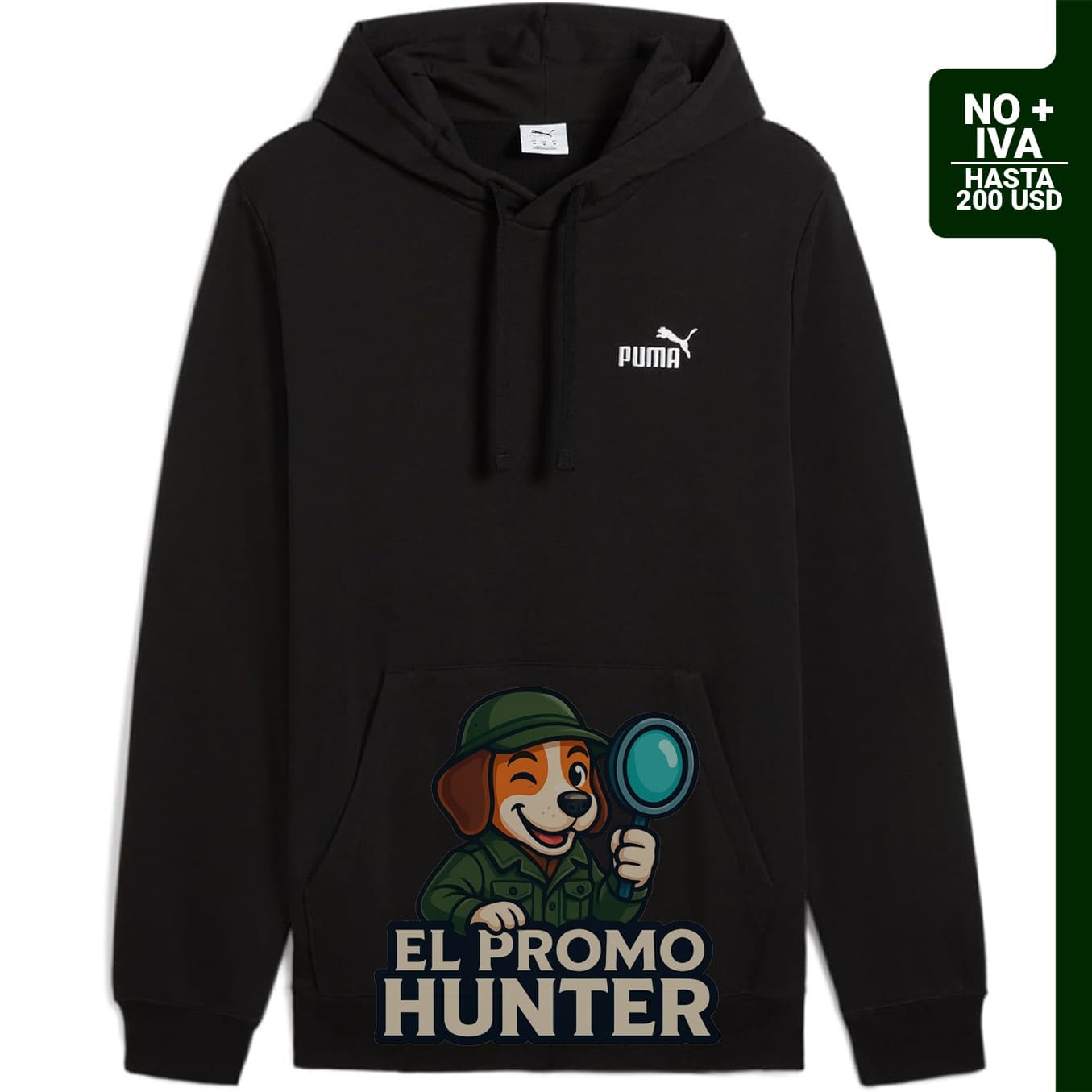 PUMA Essentials Sudadera Hombre con Capucha de vellón, incluye logo de la marca.