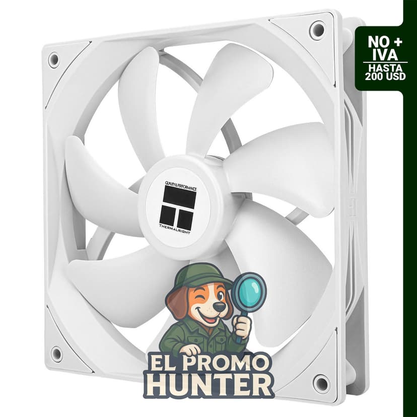 Thermalright Enfriador de CPU TL-C14CW, S-FDB con rodamiento de 14 cm y control de 4 PWM.