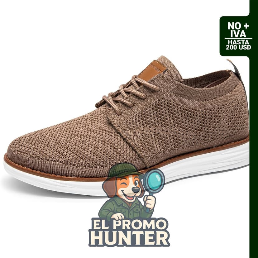 Bruno Marc Zapatillas Oxfords de malla para hombre, ligeras.