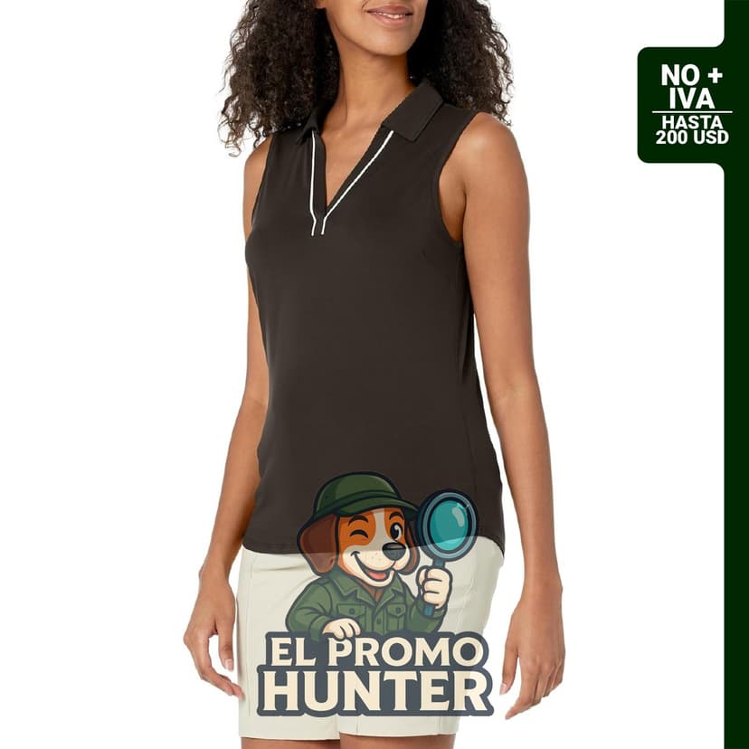 Polo Puma Cloudspun Piped para mujer, tejido suave y ligero.