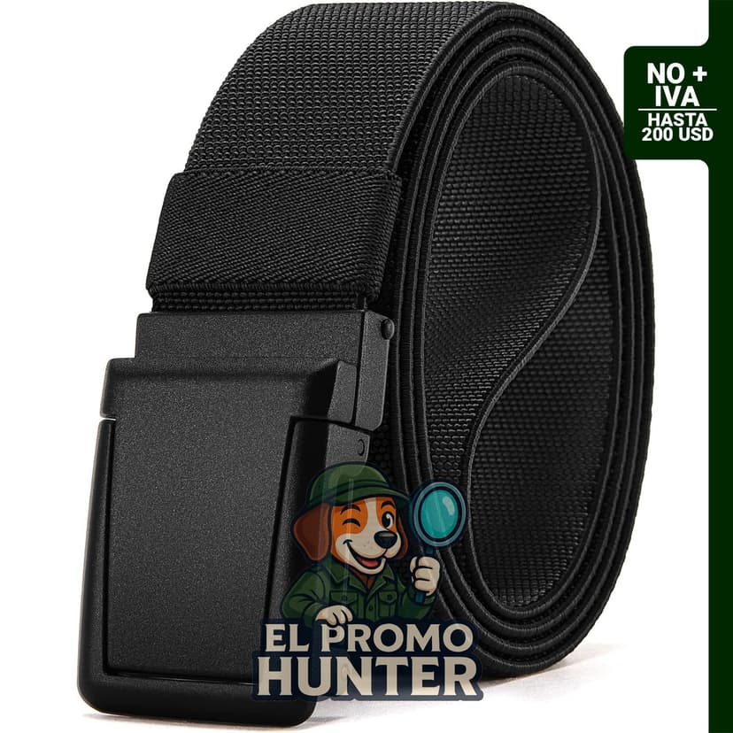 CHAOREN Tactical Belt Men - Cinturón de trabajo elástico de 1.5" con hebilla de aleación de zinc