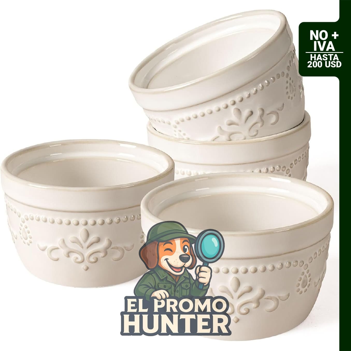 Cerámica de 118 ml para horno, resistente hasta 232 °C.