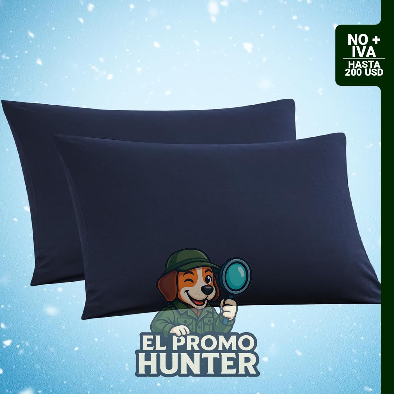 Pack de 2 fundas de almohada Queen refrescantes de 76 x 51 cm.