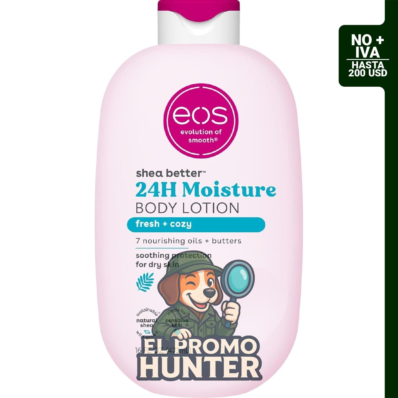 eos Shea Better Loción Corporal 473 ml con Manteca de Karité