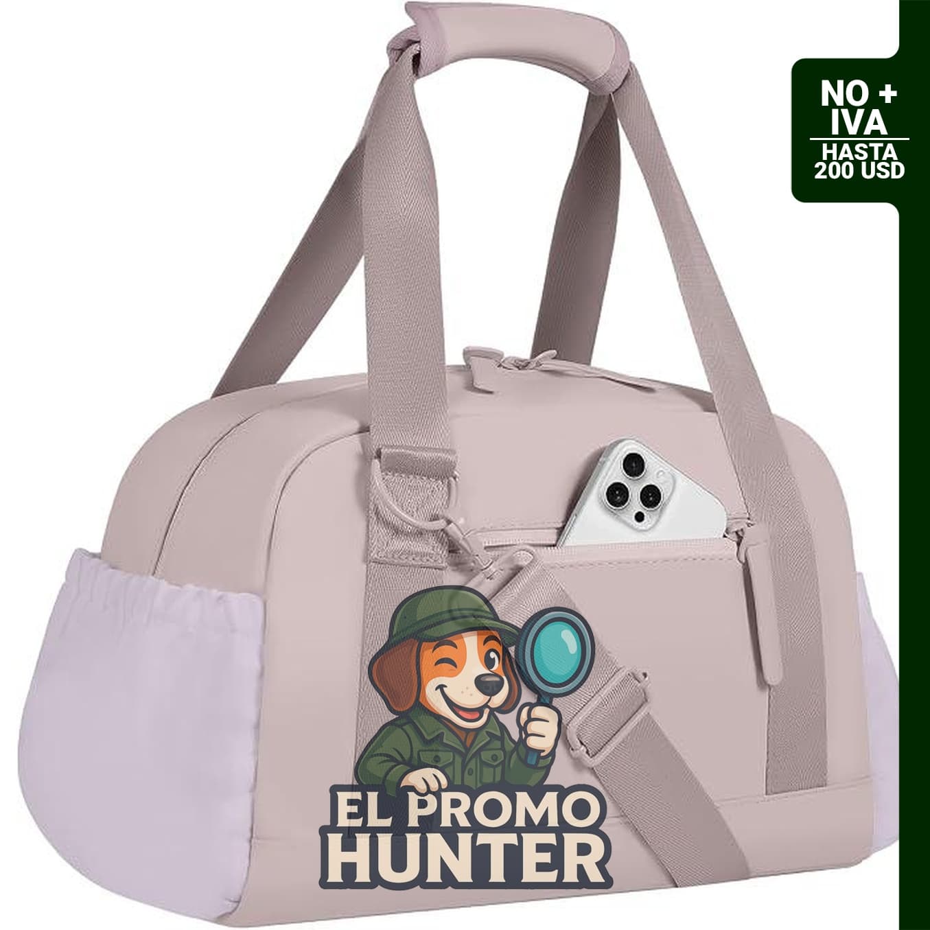 Bolsa de gimnasio mini cysiyu, pequeña bolsa de lona con compartimento húmedo, impermeable.