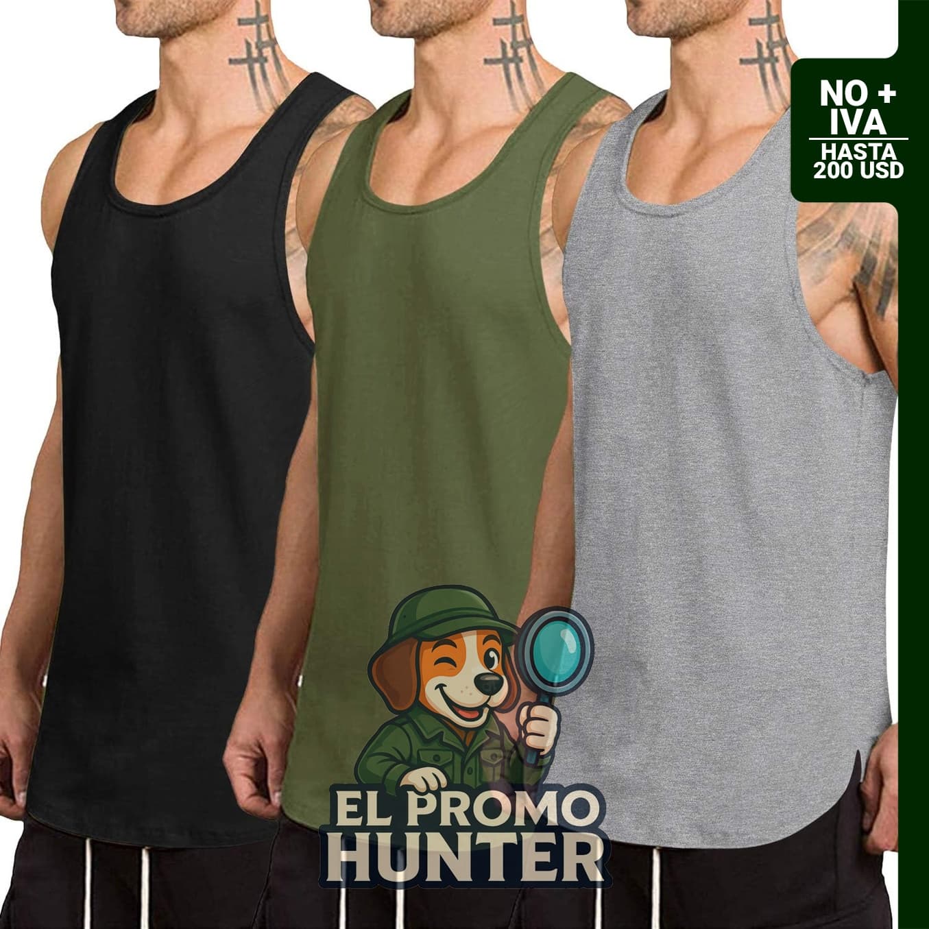 Camisetas sin mangas de secado rápido COOFANDY para hombre, paquete de 3.