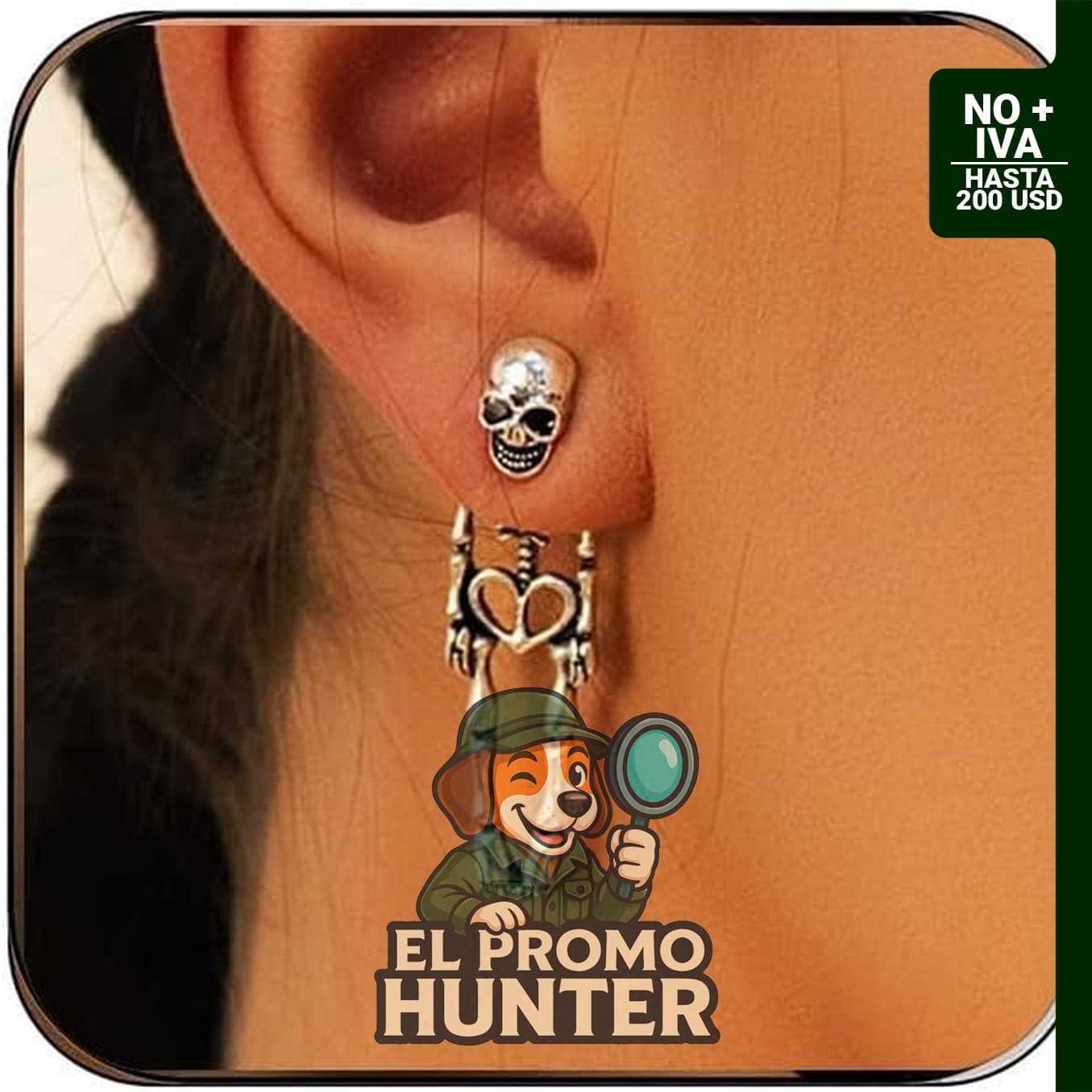 Aretes colgantes de Halloween TRAVTOWER, accesorios de fiesta punk.