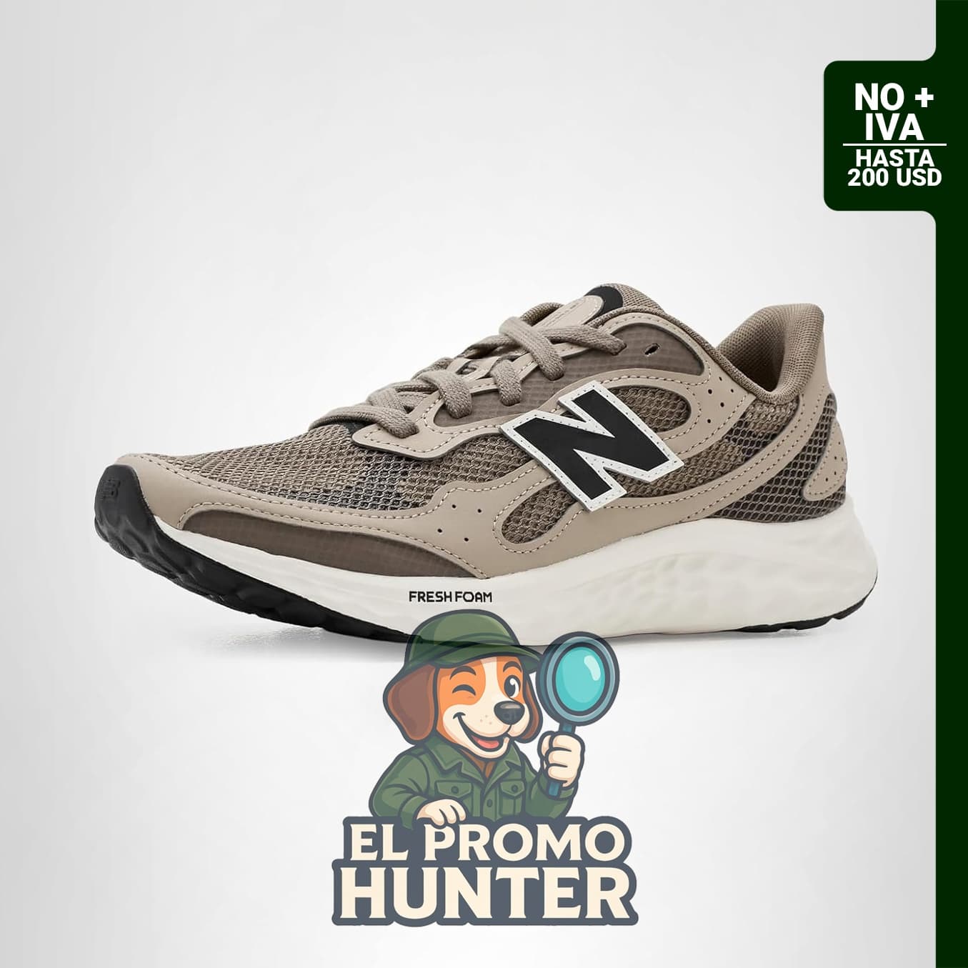 New Balance Fresh Foam Arishi V4 Tiralux para hombre, calzado deportivo con tecnología Fresh Foam.