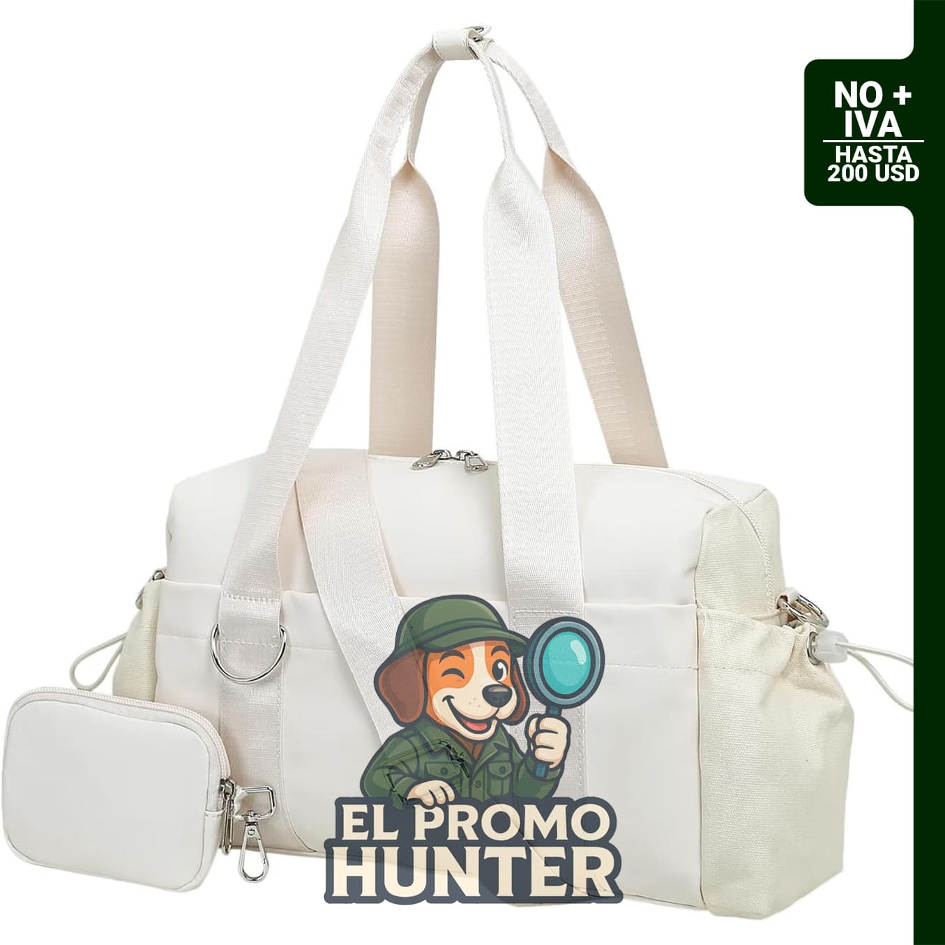 Mini bolsa de gimnasio para mujer 2.0, impermeable, con compartimento con cremallera y correa de hombro extraíble.
