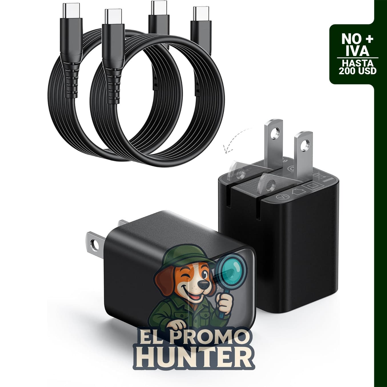 Cargador de pared compacto Wegear de 30 W, USB C con tecnología GaN III, PD3.0, PPS y QC4.0.