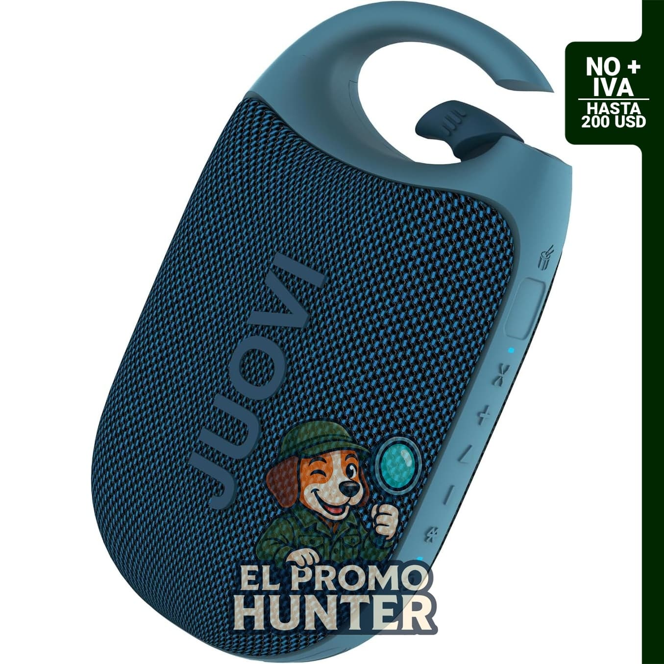 JUOVI Clip Altavoz Bluetooth Portátil Inalámbrico, sonido estéreo, 24 horas de reproducción, resistente al agua IP68.