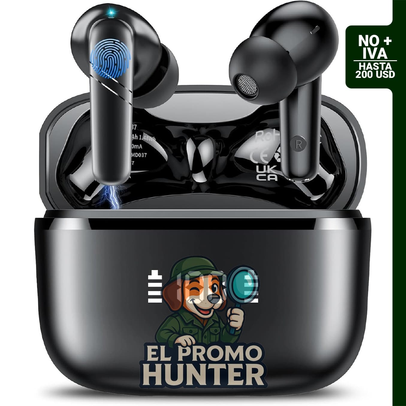 Auriculares Bluetooth 5.4 con 48 horas de reproducción, impermeables IPX7 y micrófono ENC.