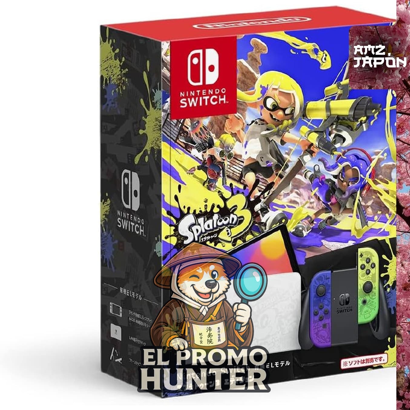 Nintendo Switch (OLED Model) Splatoon 3 Edition, consola de videojuegos.