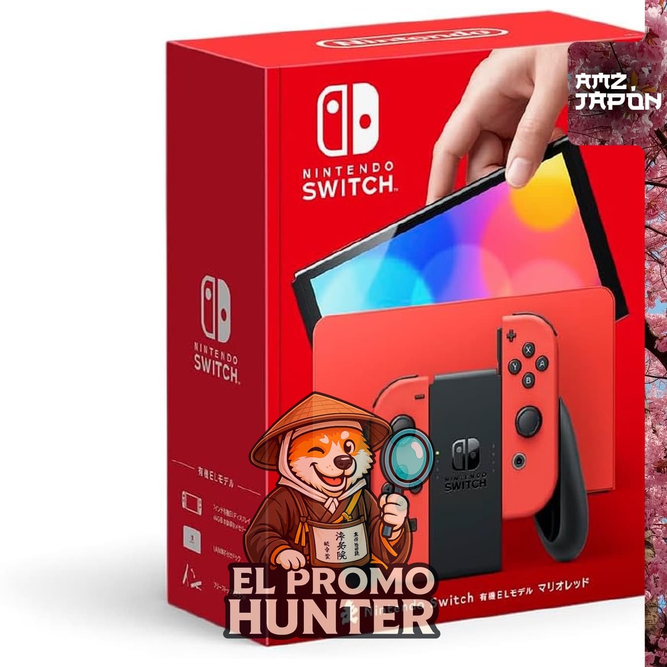 Nintendo Switch (Modelo OLED) Mario Red, consola de videojuegos.