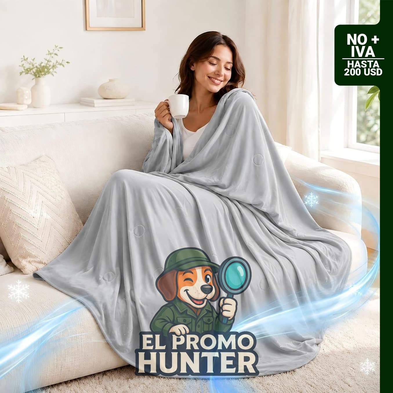 amorus Mantas refrescantes de doble capa para dormir.