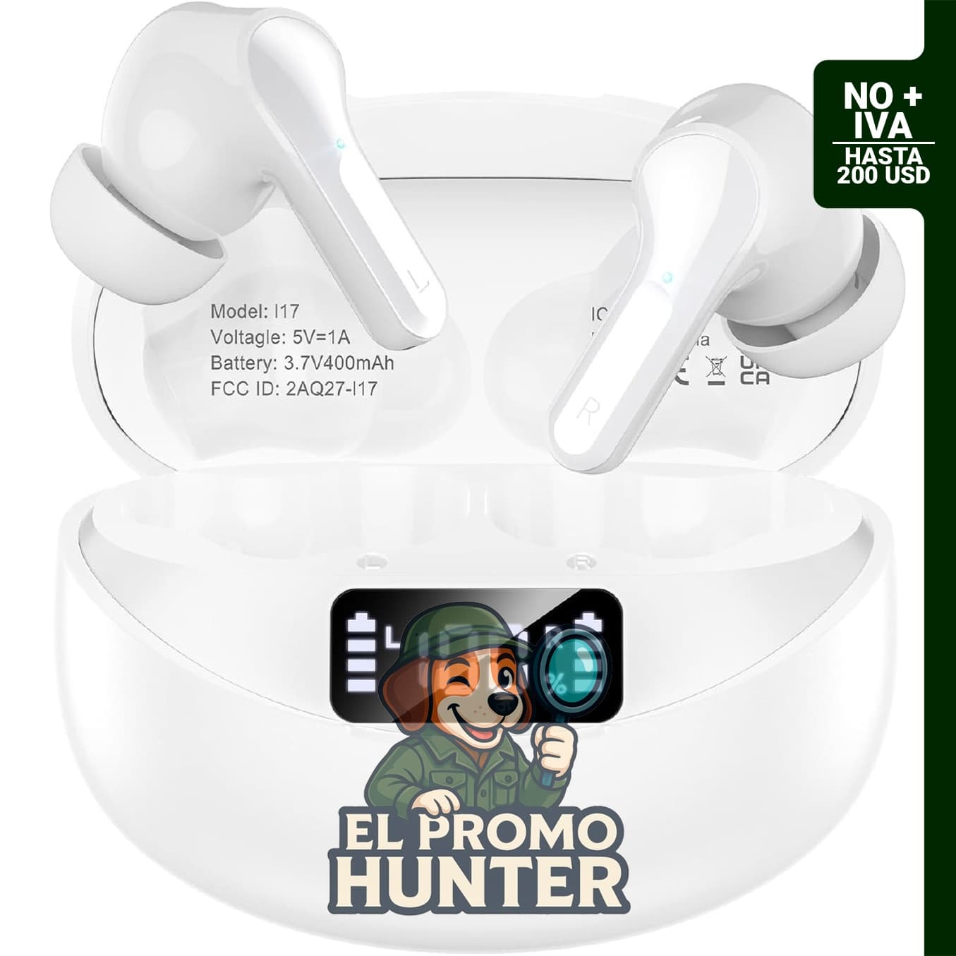 Auriculares inalámbricos Bluetooth 5.4 con sonido HIFI estéreo.
