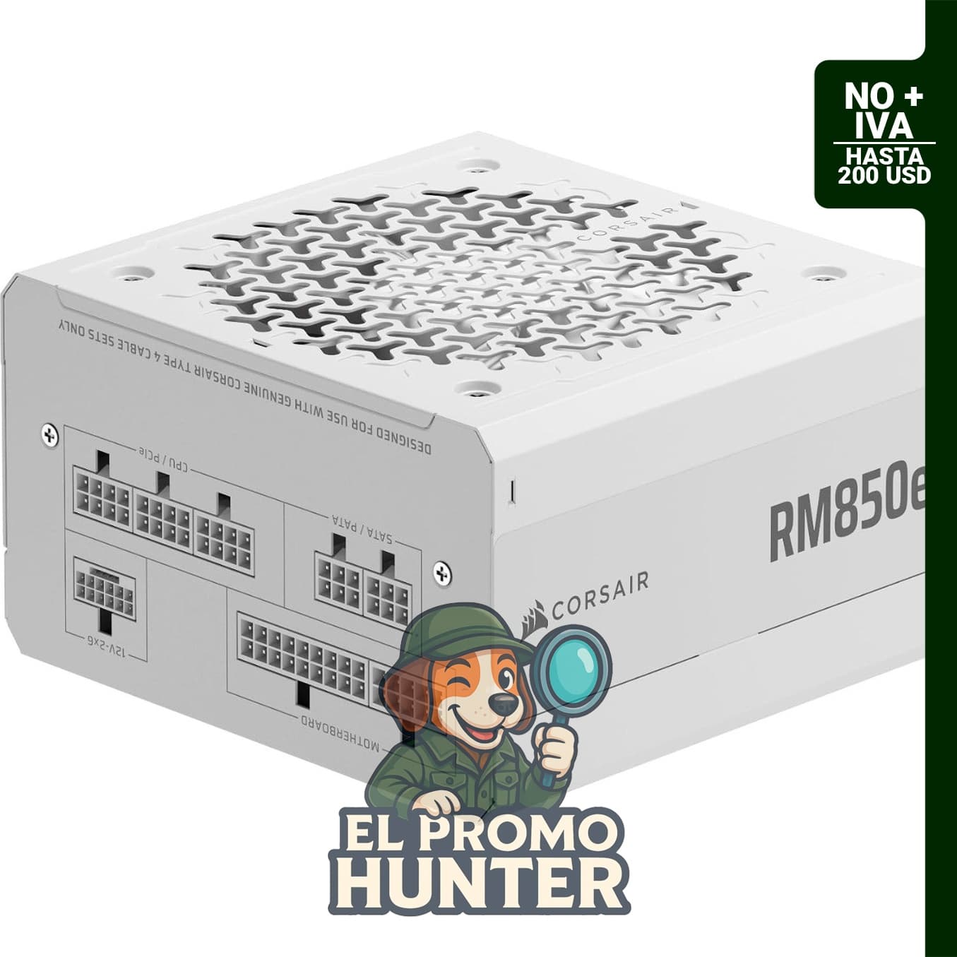 CORSAIR RM850e (2025) - Fuente de alimentación ATX modular, 850W, cumple con ATX 3.1 y PCIe 5.1.