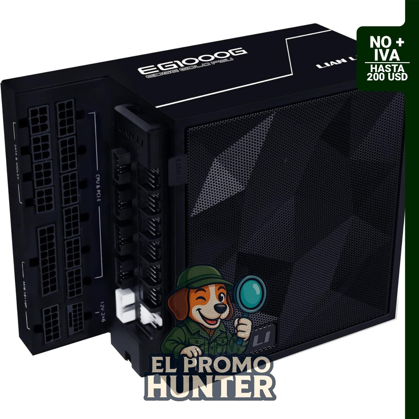 Lian Li EDGE1000W - Fuente de alimentación ATX modular, compatible con ATX 3.1 y PCIE 5.1.
