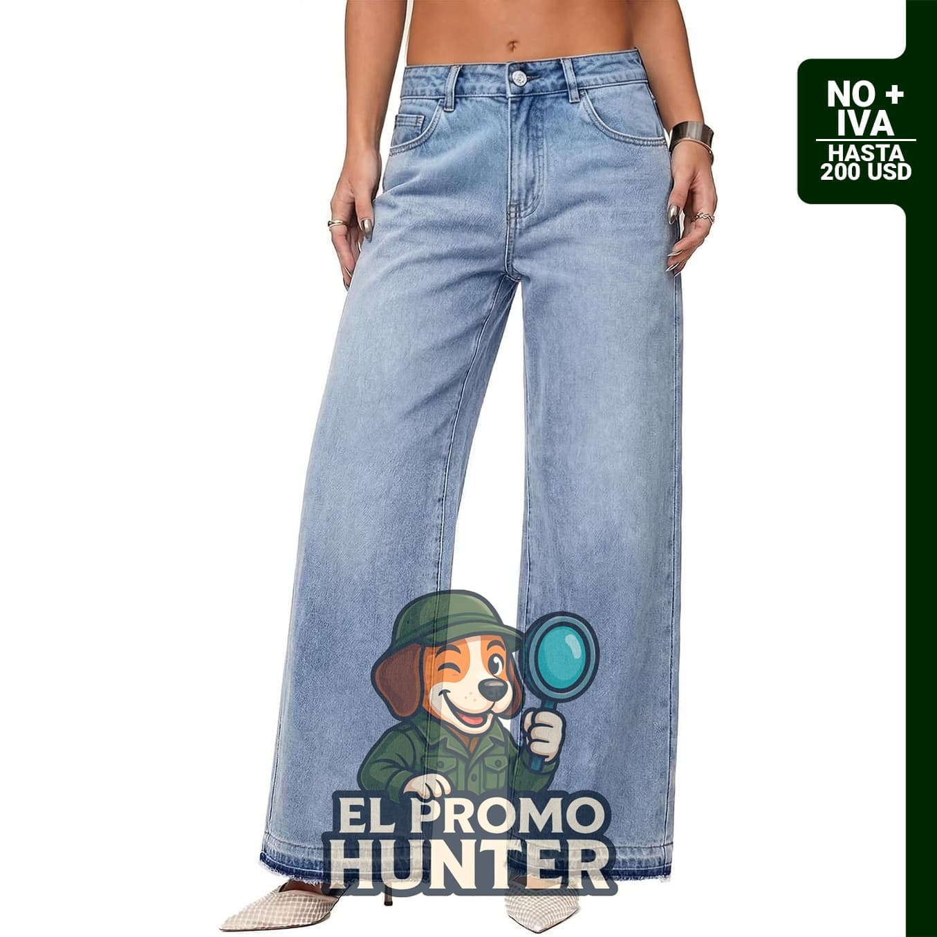 EMMIOL Jeans Baggy de Cintura Alta para Mujer, Pantalón de Pierna Ancha Y2K.