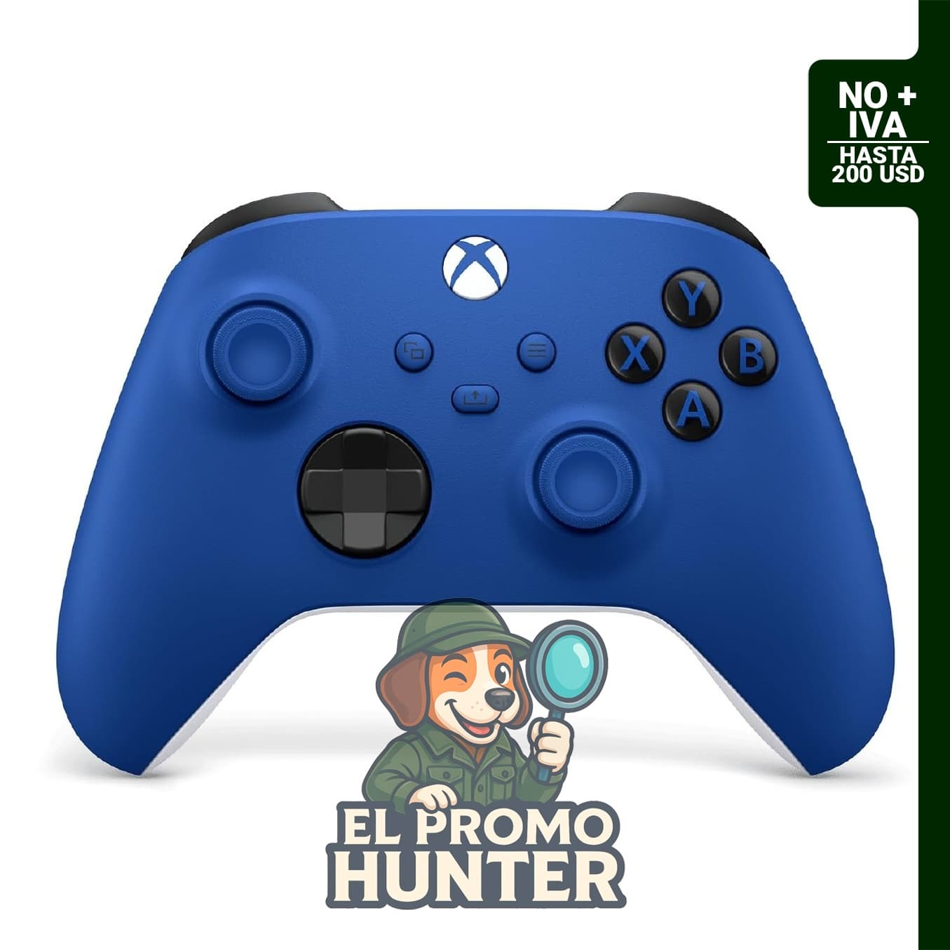 Controlador Inalámbrico XBOX Shock Blue para consolas, PCs, TVs y dispositivos móviles. Conectividad Bluetooth y USB-C.