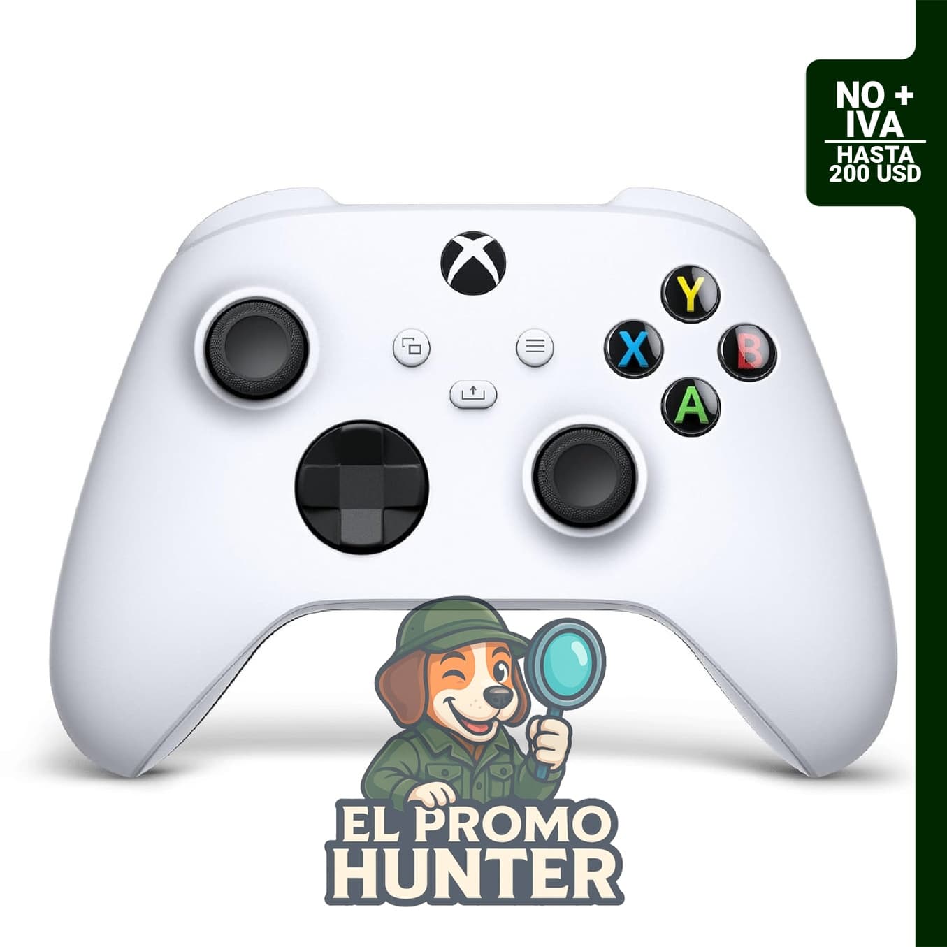 Controlador inalámbrico Xbox (2025) - Robot White, compatible con Xbox, Windows, Android, iOS, FireTV, Smart TVs y VR.